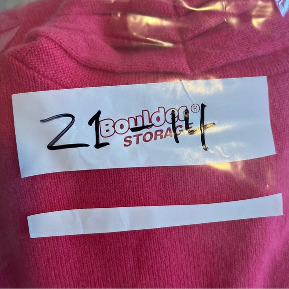 J. McLaughlin 100% Cashmere Hot Pink Front Tie Sweater Cardigan Shawl Neck - Picture 16 of 16